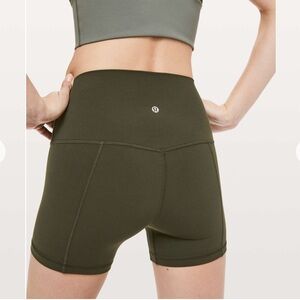 Lululemon Align Short 4” Olive Green Size 2